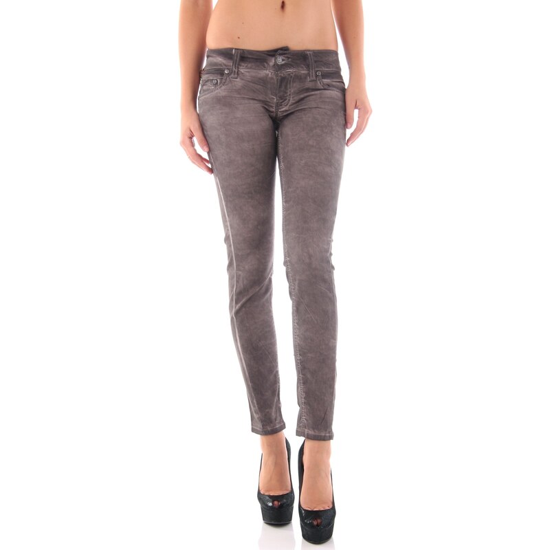Dámské jeans Sexy Woman 46889 - XXS / Světle hnědá