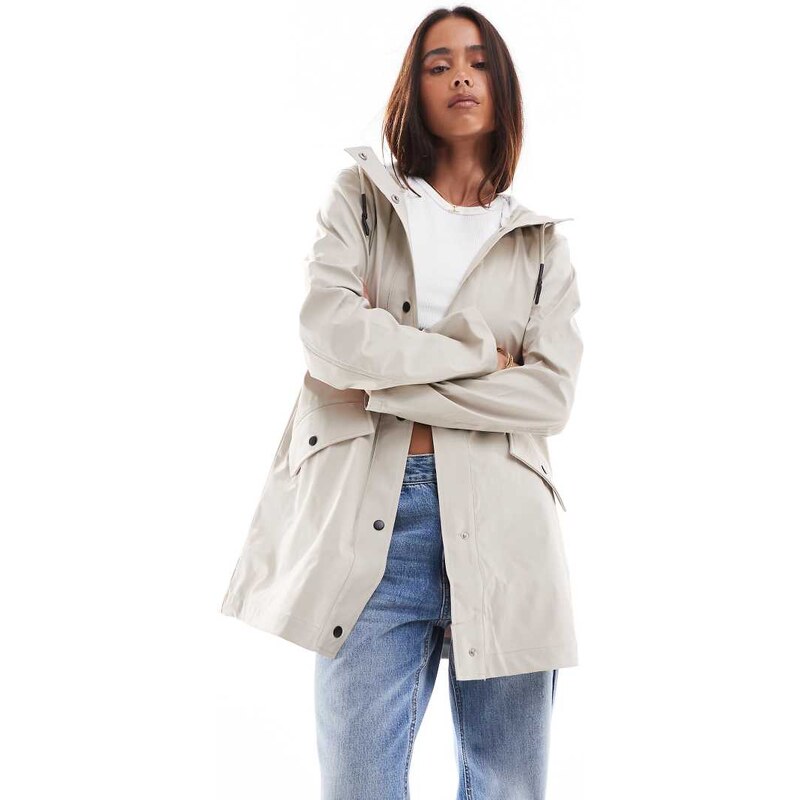 ONLY hooded raincoat in beige-Neutral