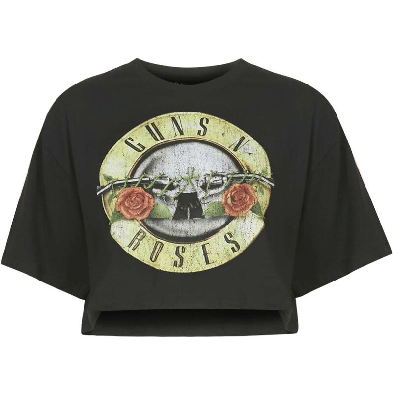 Topshop Guns And Roses Crop Top By And Finally