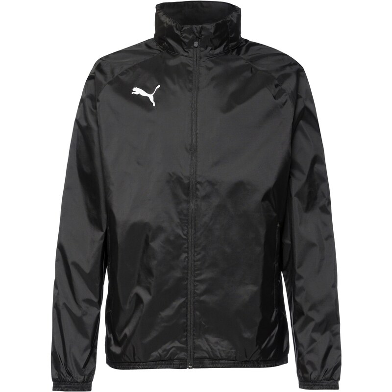 PUMA Sportovní bunda TeamGOAL černá / bílá
