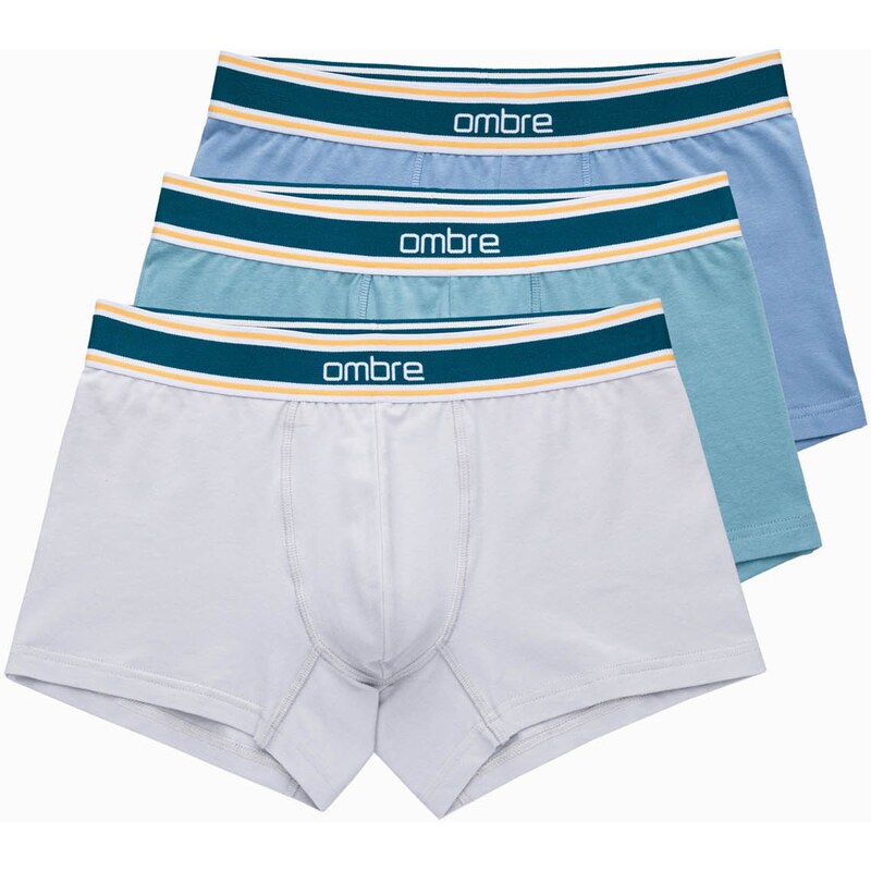 Ombre Classic fit mens boxer shorts with decorative elastic