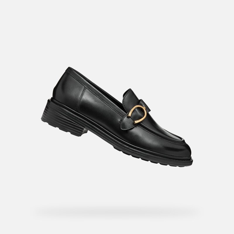 Černé dámské mokasíny Geox Walk Pleasure - Dámské 101089265