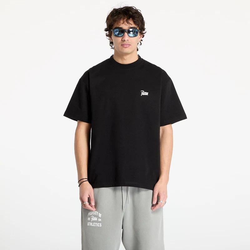 Tričko Patta Basic Script Logo T-Shirt UNISEX Black XS - GLAMI.cz