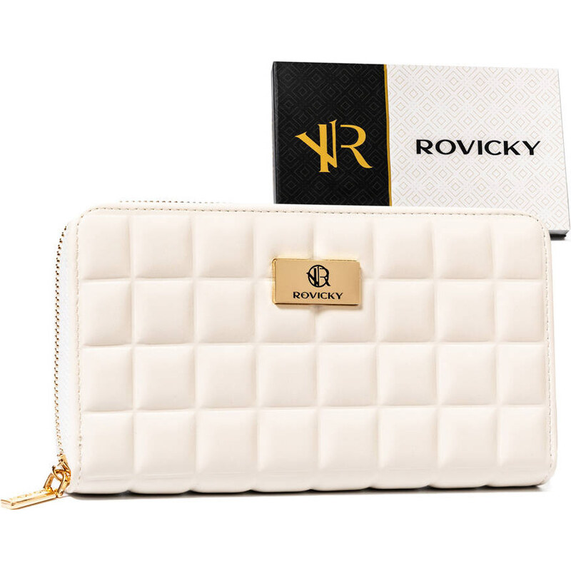 Ecru velká dámská peněženka Rovicky V293 Smetanová 99972835
