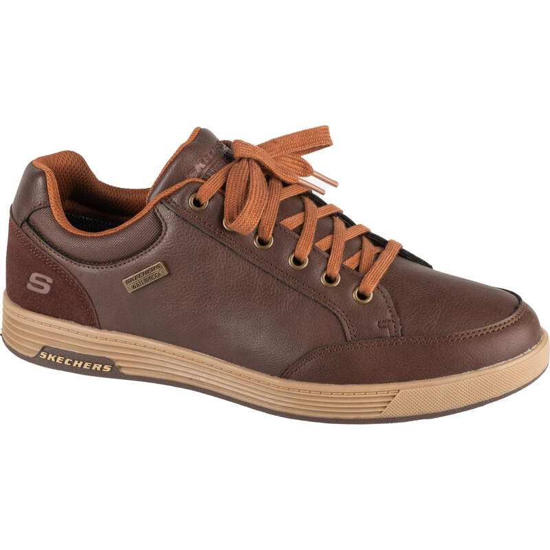 Tmavě hnědé pánské tenisky Skechers Cavell - Sparkman Hnědá