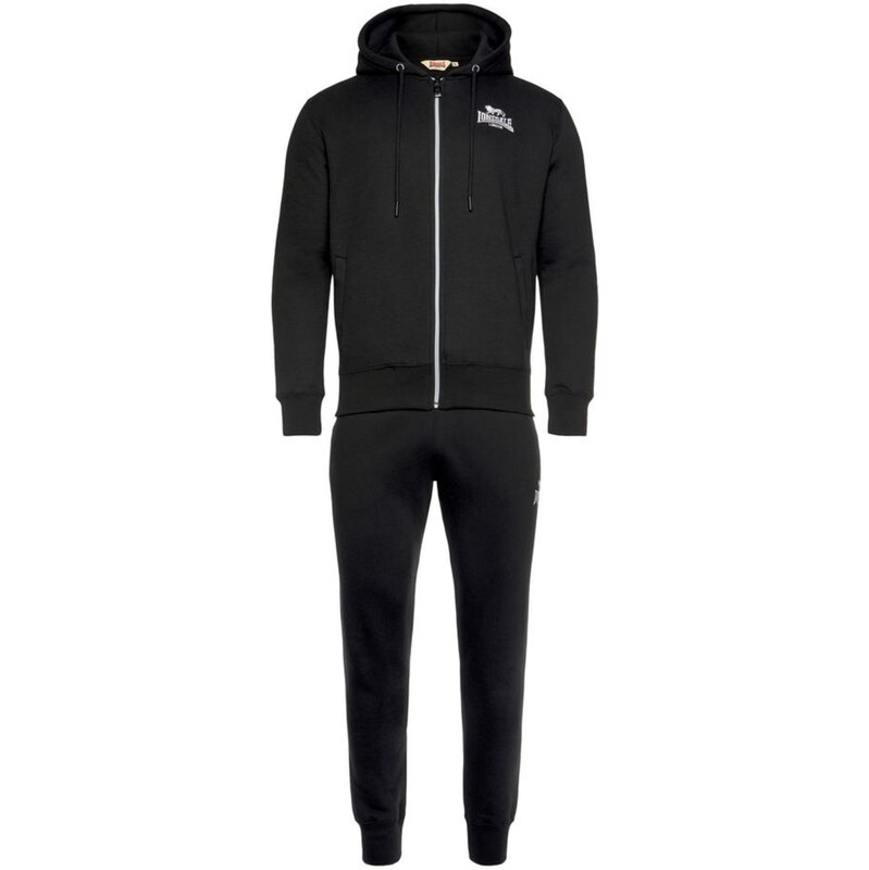 LONSDALE Joggingová souprava ROTTINGDEAN černá / bílá