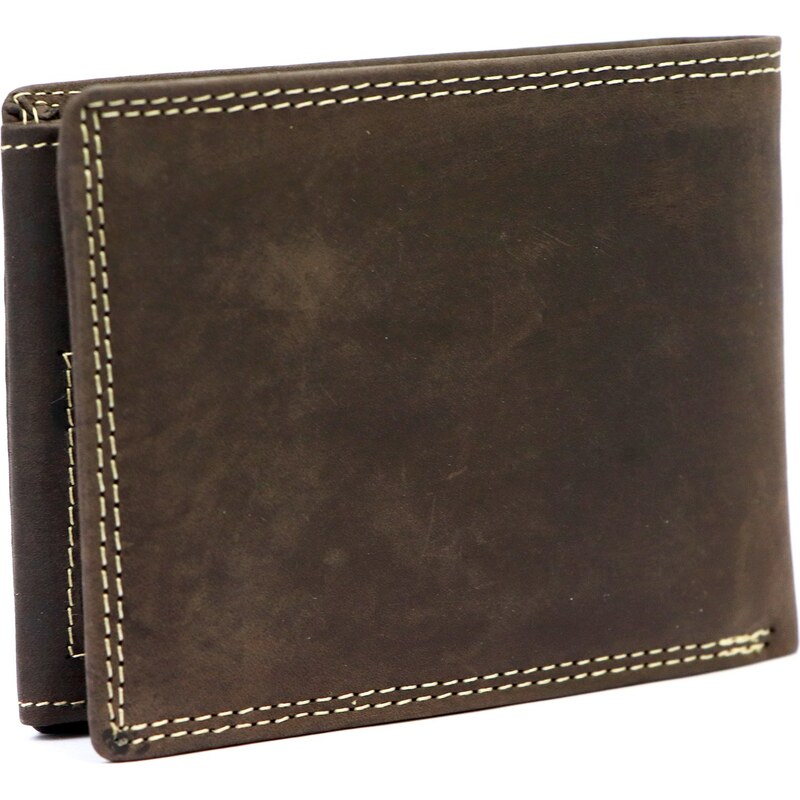 Pánská kožená peněženka Nordee BJORN N992 hnědá