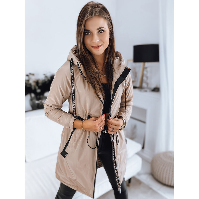 Dámska bunda parka VERONI béžový Dstreet 106986041