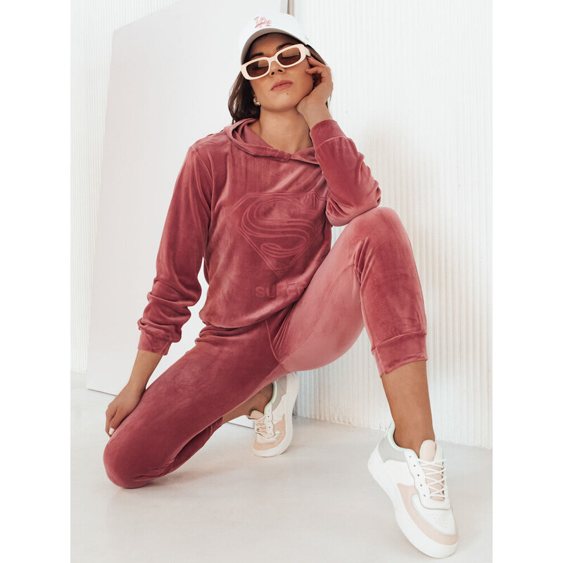 Dámský vélurový set Vogue Velour Barva růžová DSTREET
