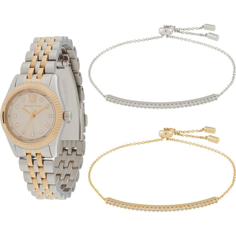MICHAEL Michael Kors Sada šperků Lexington zlatá / stříbrná / bílá 101159028
