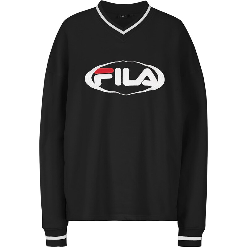 FILA Mikina červená / černá / bílá