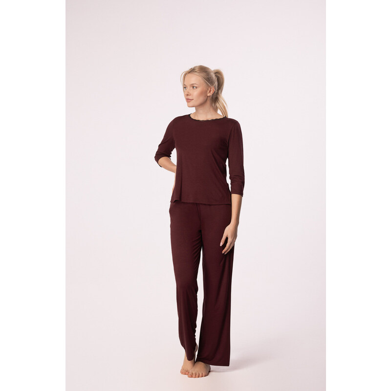 MEFEMI BY NIPPLEX HALENKA MARGOT 3/4 VÍNOVÁ