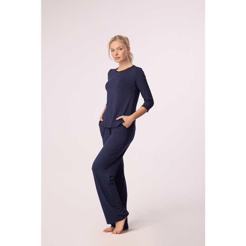 MEFEMI BY NIPPLEX KALHOTY MARGOT LONG NAVY BLUE