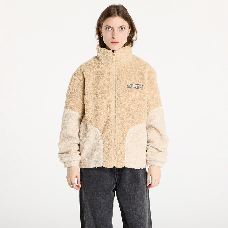 Bunda Karl Kani Sport Patch Teddy Block Track Jacket Sand/ Light