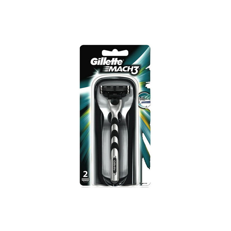 Gillette Holicí strojek Mach3 + 2 hlavice