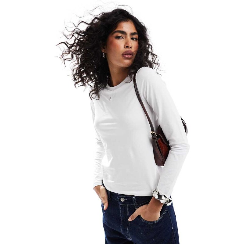 JJXX Gigi long sleeve t-shirt in white 101199062