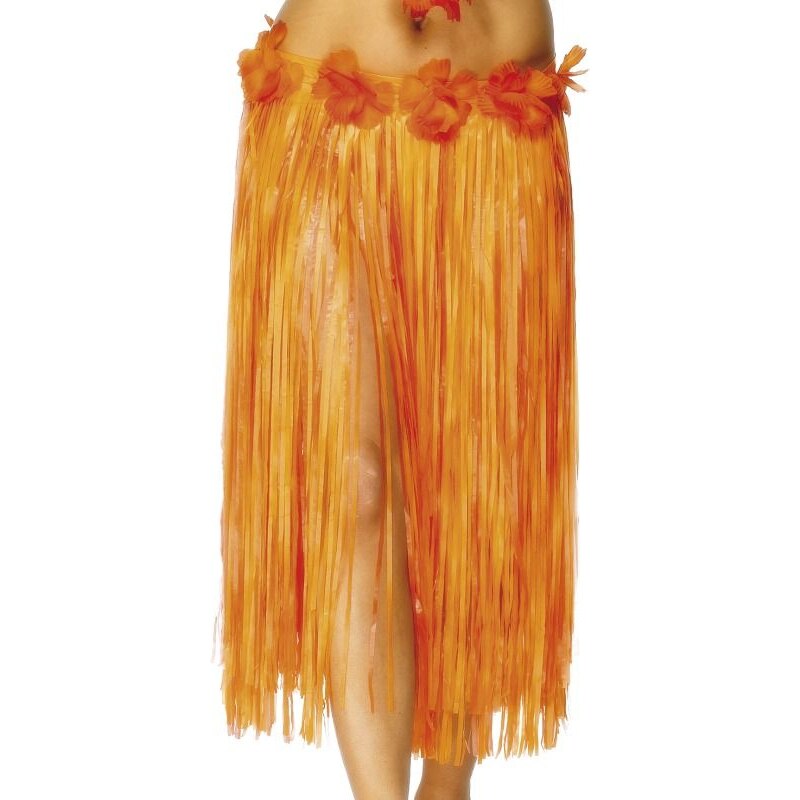 Havajská sukně oranžová 73 cm