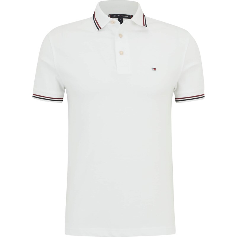 TOMMY HILFIGER Tričko tmavě modrá / karmínově červené / bílá