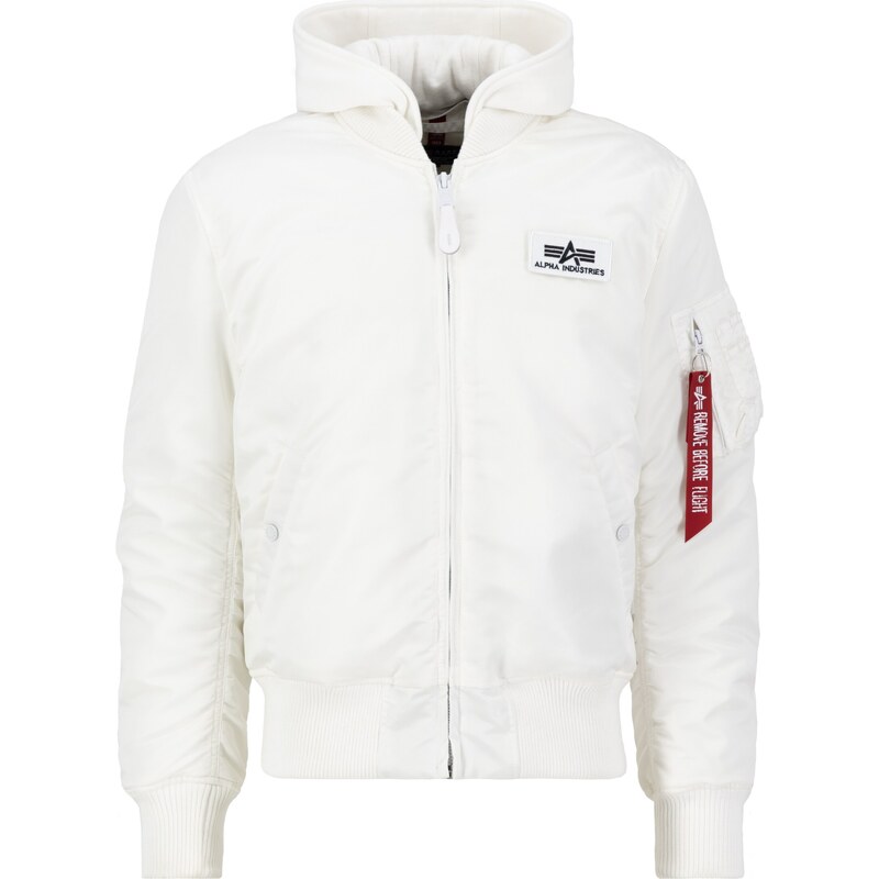 ALPHA INDUSTRIES Zimní bunda MA-1 ZH černá / bílá