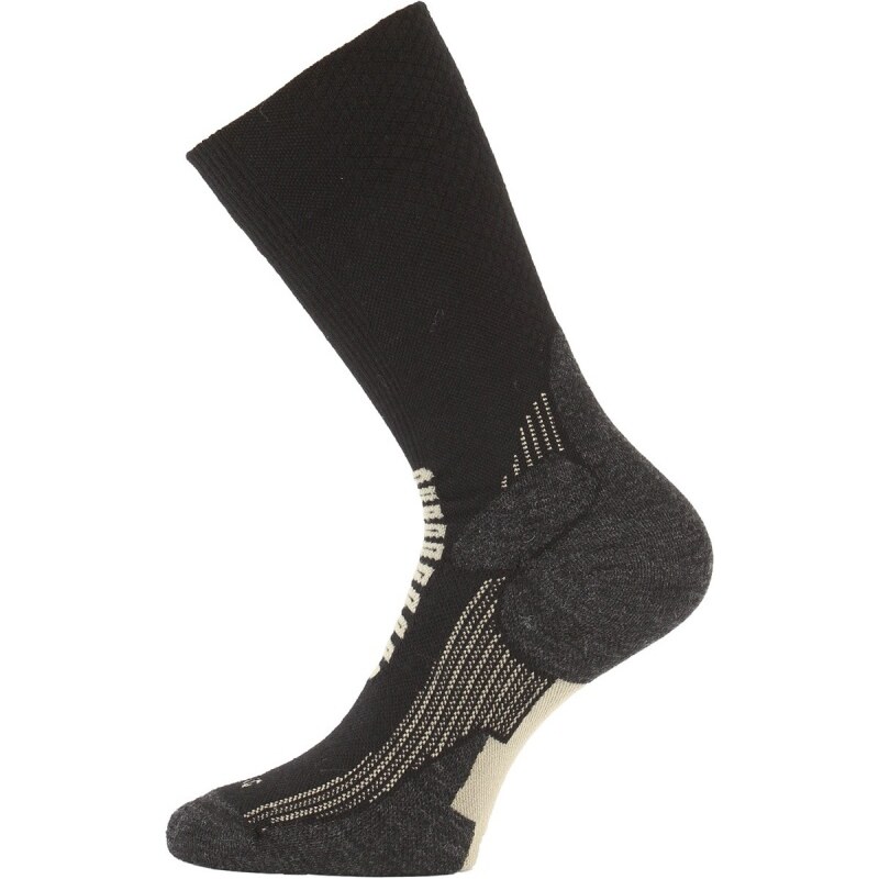 Ponožky na běžky Lasting merino SCA Velikost: M černá/béžová 101217391