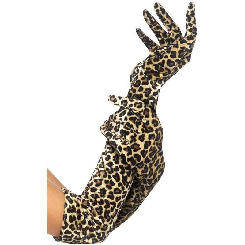 Rukavice leopard 52 cm