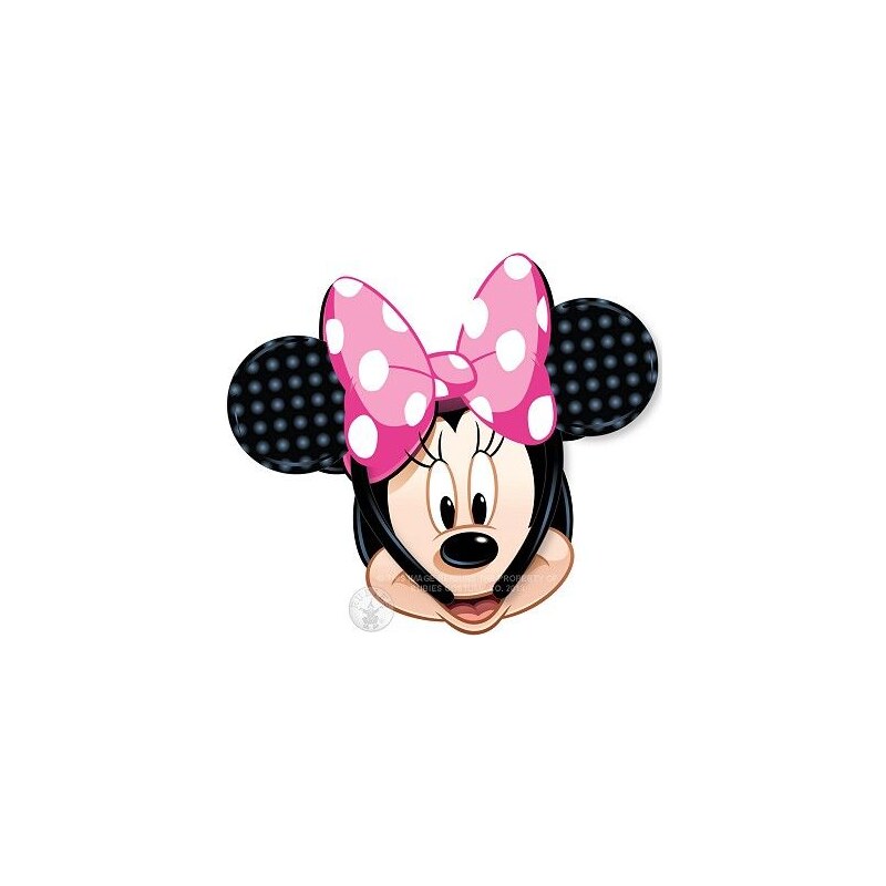 Uši Minnie Mouse s růžovou mašlí