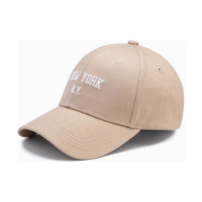 OTHER Trendy béžová kšiltovka New York H172