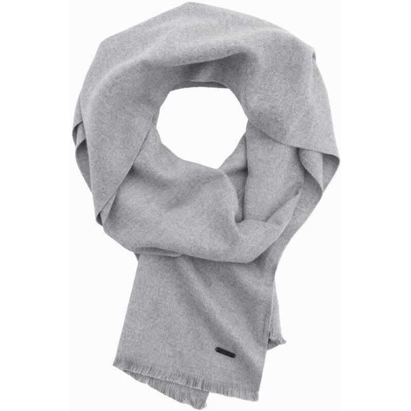 Ombre Clothing Atraktivní pánská šedá šála V3 ACSF-0116
