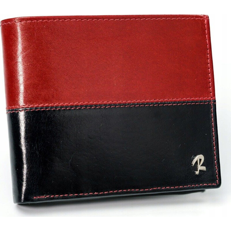 ROVICKY Pánská červeno-černá peněženka RFID L076 Červená