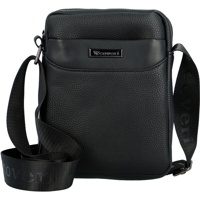 Coveri World Pánská crossbody taška černá - Coveri Miach černá