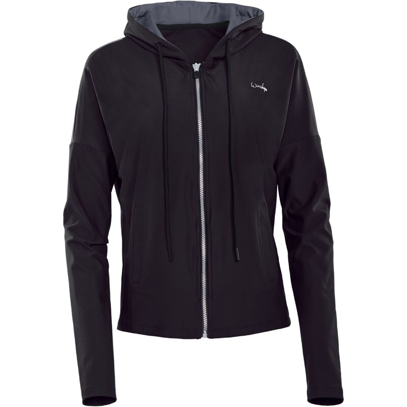 Winshape Sportovní bunda J008C černá