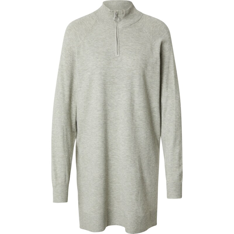 VERO MODA Úpletové šaty VMHAPPINESS světle šedá 101260090