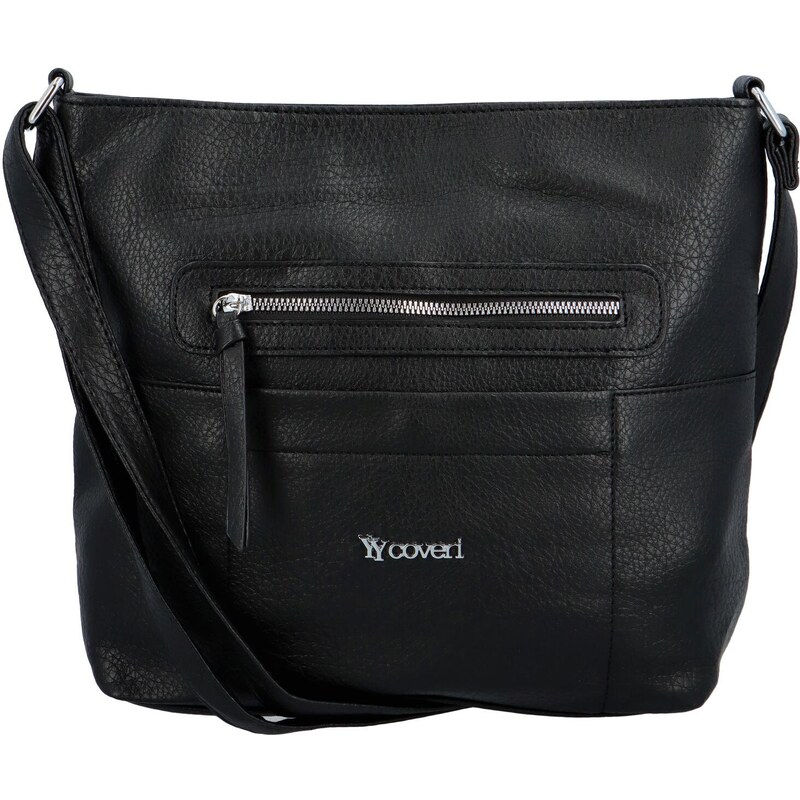 Coveri Trendová dámská koženková crossbody Amily, černá