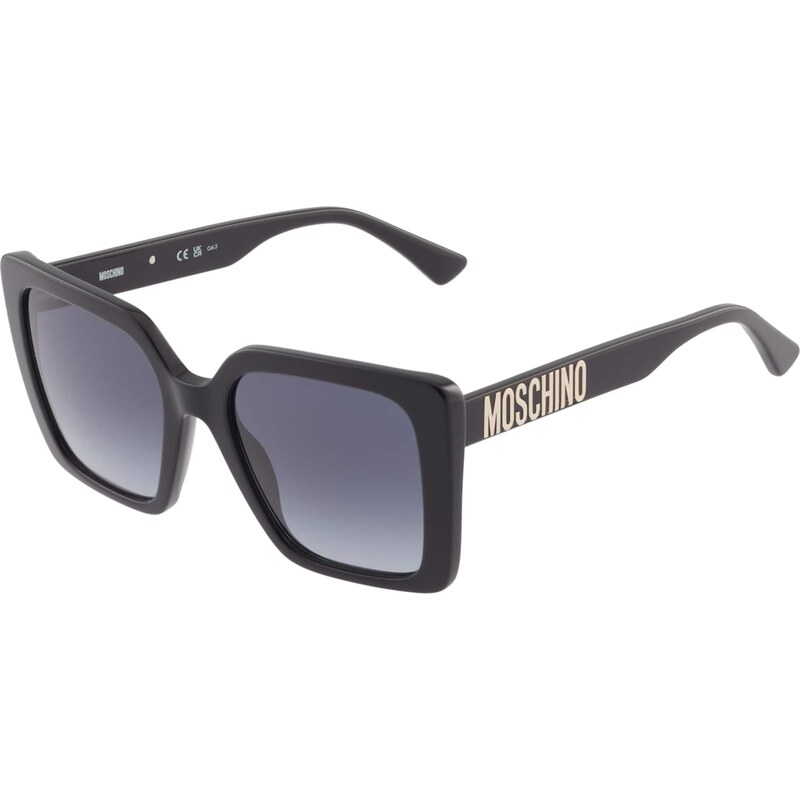 MOSCHINO Sluneční brýle zlatá / čedičová šedá / černá