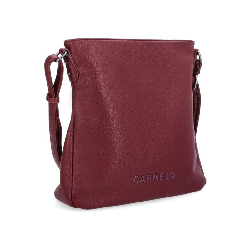 Elegantní střední hladká crossbody kabelka Famito 4271 BO červená 101295452