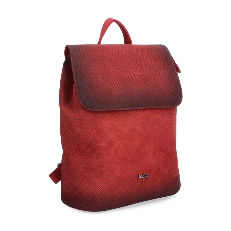 Elegantní batoh s klopou Famito 6319 CV červená 101296279