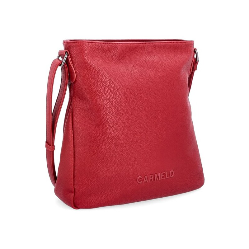 Elegantní střední hladká crossbody kabelka Famito 4271 CV červená 101295450