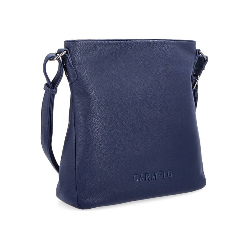 Elegantní střední hladká crossbody kabelka Famito 4271 TM modrá 101295453