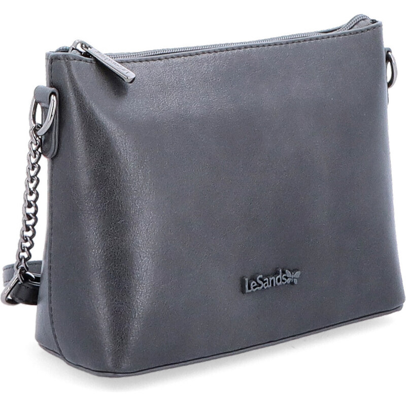 Kabelka ze syntetické kůže crossbody Le Sands šedá 7708 TS 106554829