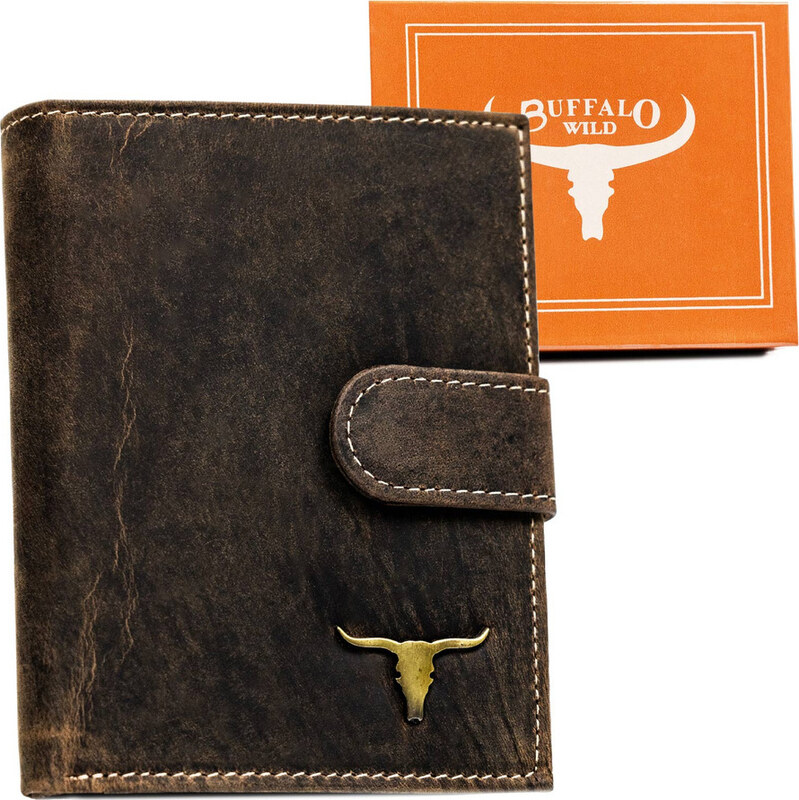 Elegantní hnědá pánská peněženka Buffalo Wild E067