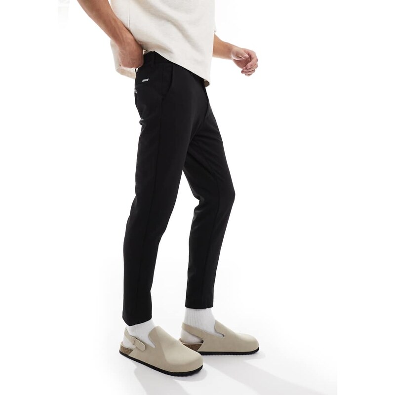 JJ Rebel slim smart trouser in black