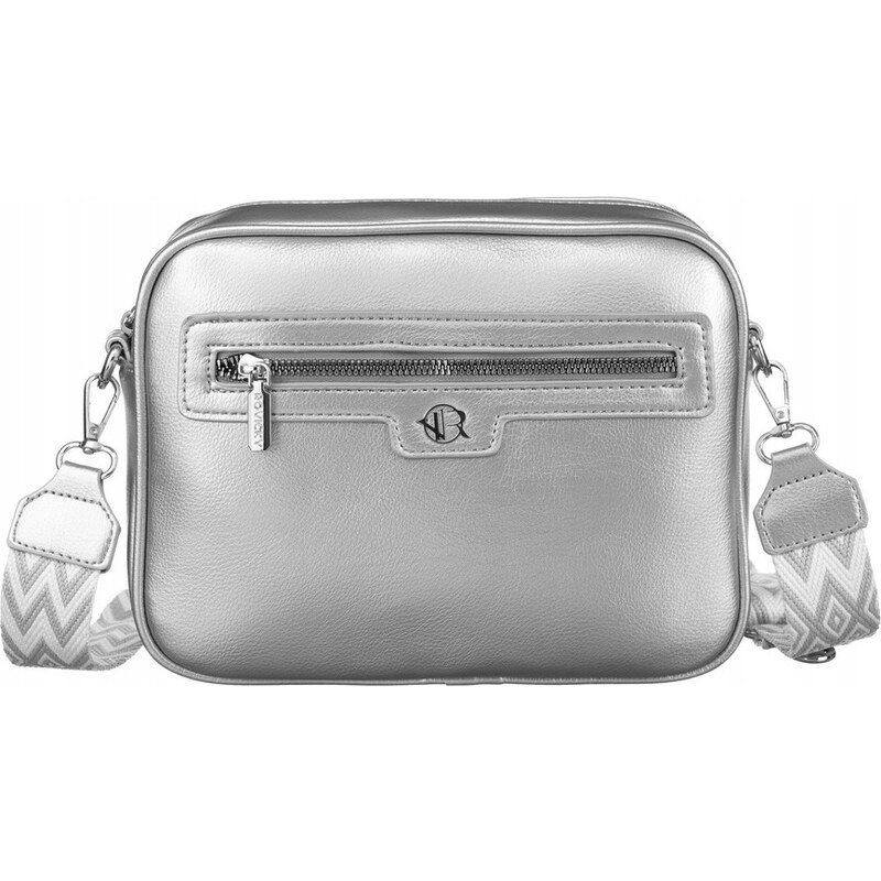 Rovicky stříbrná crossbody kabelka s odnímatelnou kapsičkou 94604580