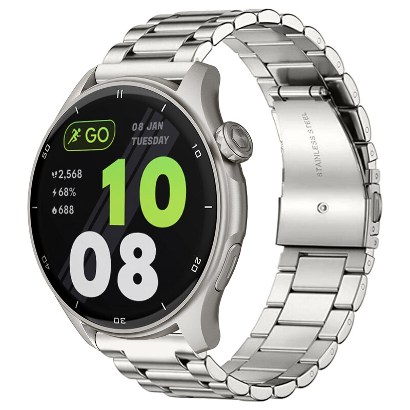 Chytré hodinky Madvell Talon 2 s GPS a bluetooth voláním stříbrné s ocelovým tahem