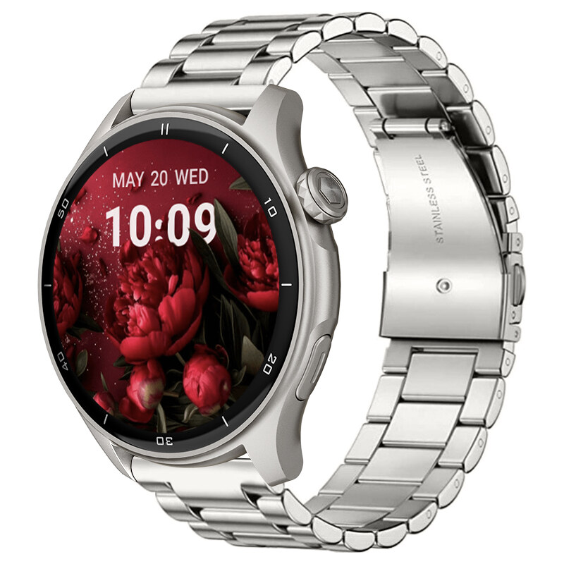Chytré hodinky Madvell Talon 2 s GPS a bluetooth voláním stříbrné s ocelovým tahem