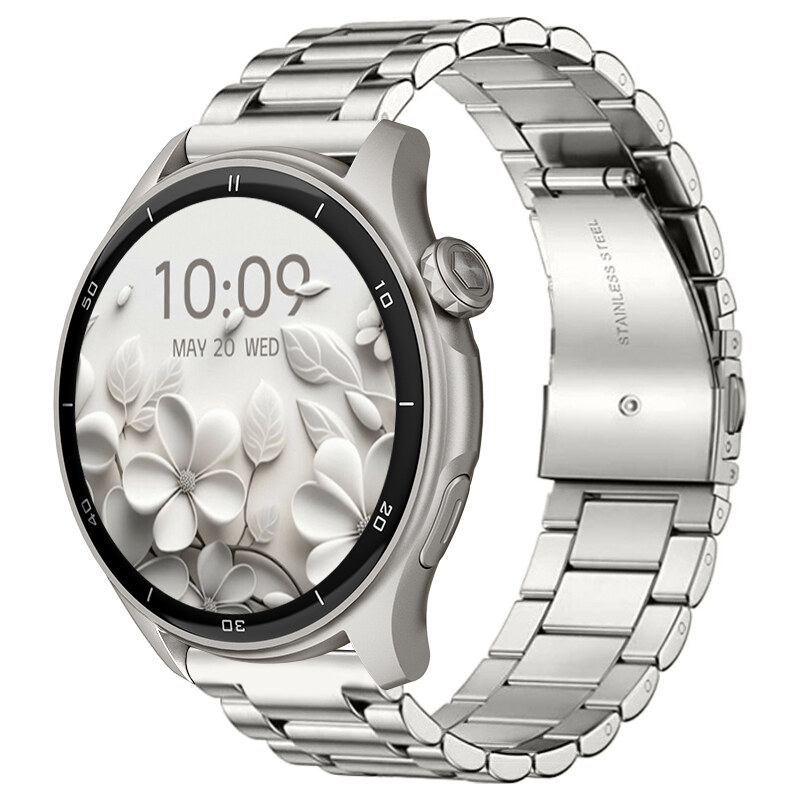Chytré hodinky Madvell Talon 2 s GPS a bluetooth voláním stříbrné s ocelovým tahem
