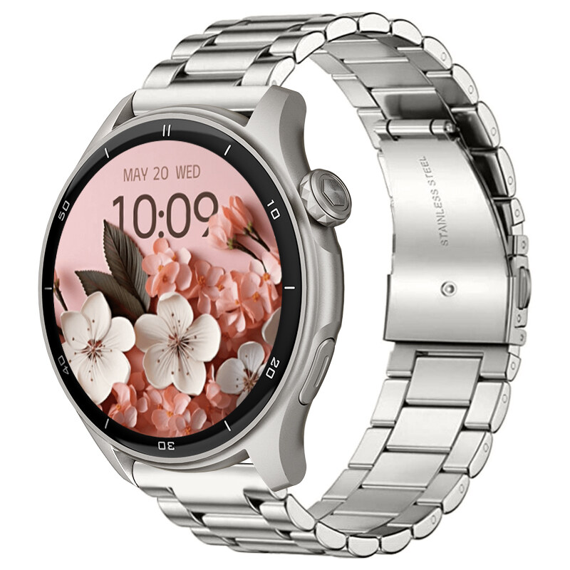 Chytré hodinky Madvell Talon 2 s GPS a bluetooth voláním stříbrné s ocelovým tahem