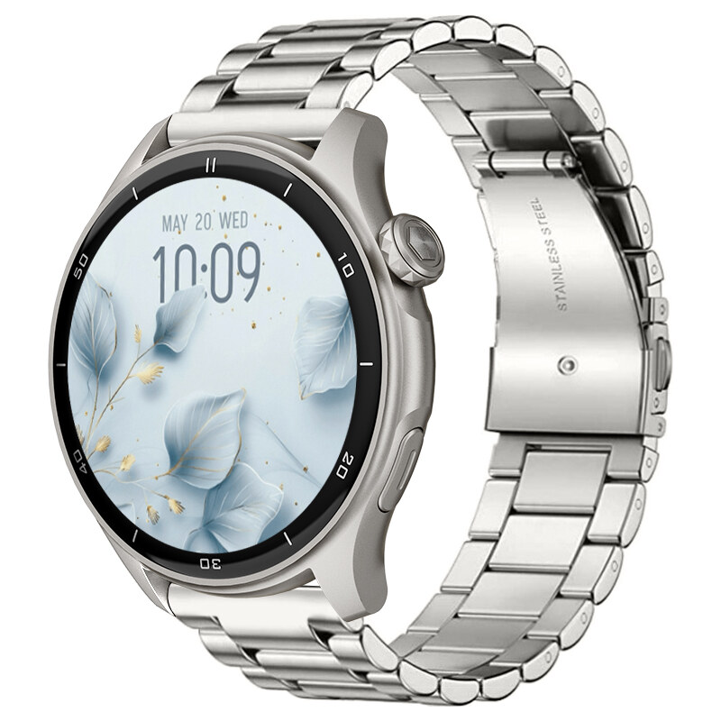 Chytré hodinky Madvell Talon 2 s GPS a bluetooth voláním stříbrné s ocelovým tahem