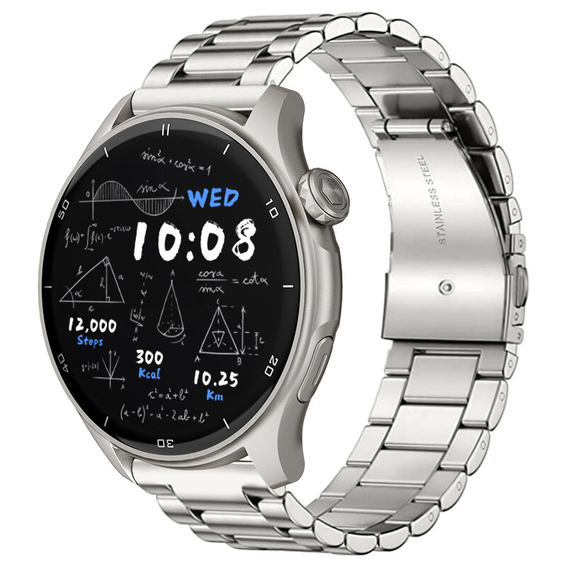 Chytré hodinky Madvell Talon 2 s GPS a bluetooth voláním stříbrné s ocelovým tahem