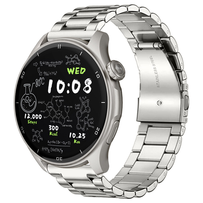 Chytré hodinky Madvell Talon 2 s GPS a bluetooth voláním stříbrné s ocelovým tahem