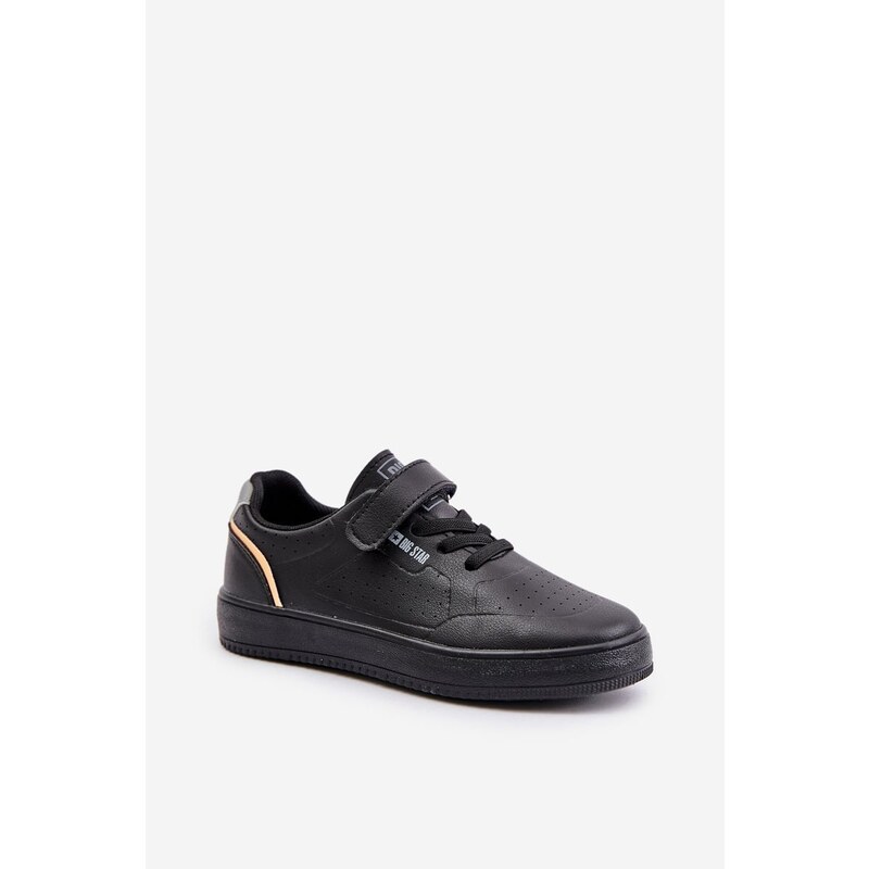 BIG STAR SHOES Dětské Tenisky z Eko Kůže na Suchý Zip Big Star
